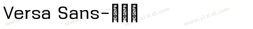 Versa Sans字体转换